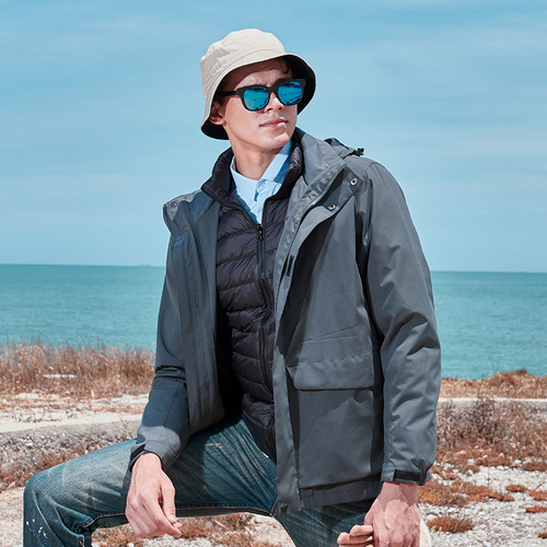 Xilina winter high-quality workwear outdoor couple down jacket men's two-piece waterproof breathable mountaineering suit