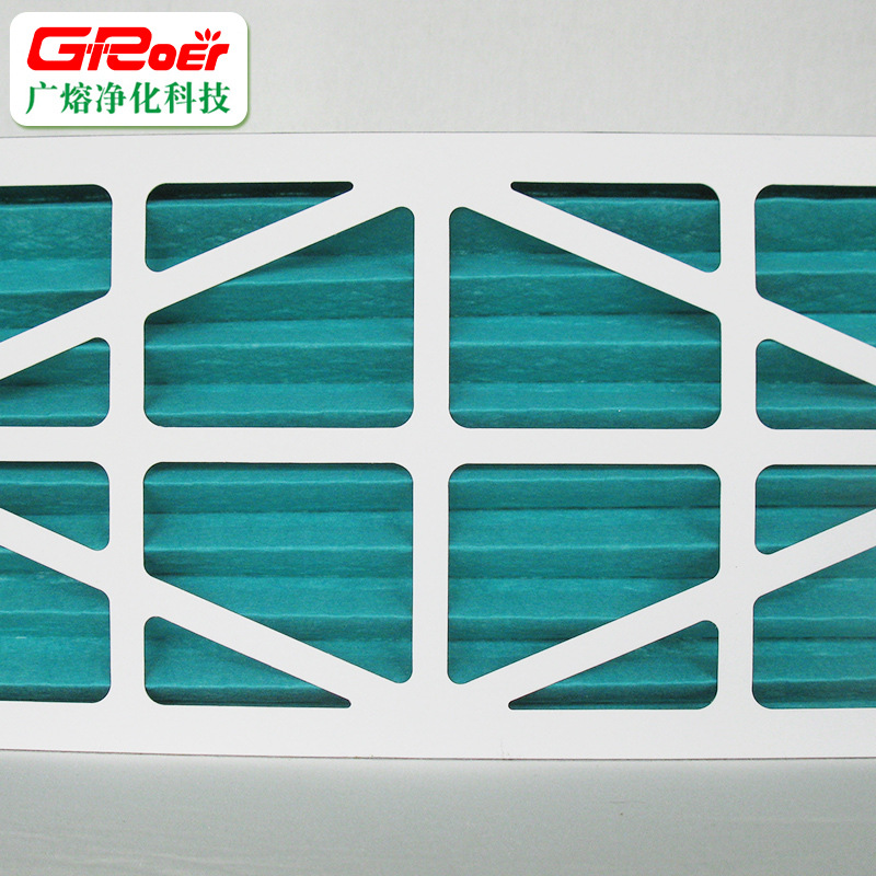 折叠G4纸框板式空调箱初效过滤器 无纺布新风初效空气过滤器