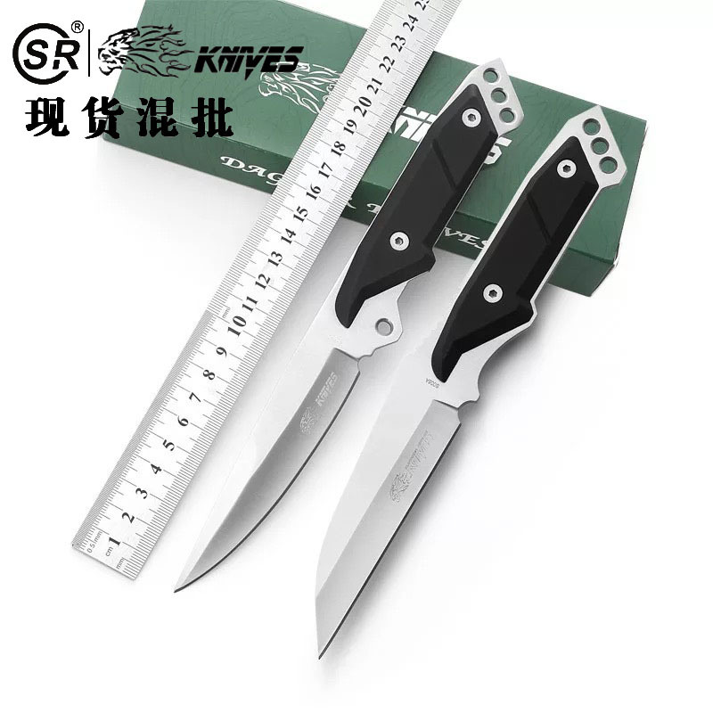 一件代发户外高硬度荒野求生特战直刀防身刀便携折叠刀野外求生