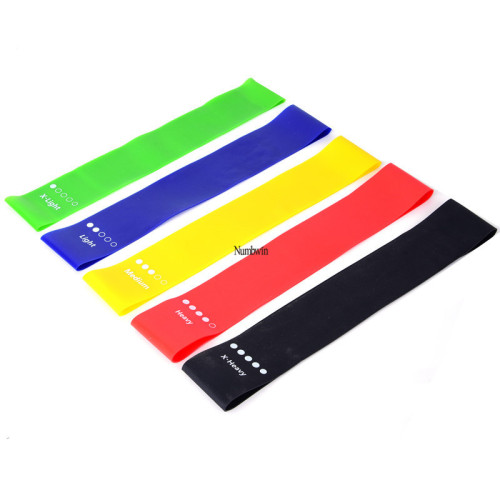 TPE yoga tension ring multi-purpose fitness resistance band squat ring elastic hip circle with strength scale set