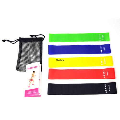 TPE yoga tension ring multi-purpose fitness resistance band squat ring elastic hip circle with strength scale set