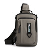 Universal chest bag for leisure, street trend waterproof bag strap one shoulder