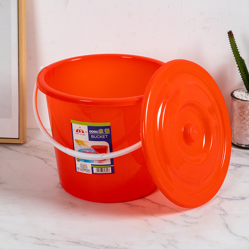 厂家专供纯色塑料桶简约轻捷实用手提家用钓鱼水桶日用百货可批发