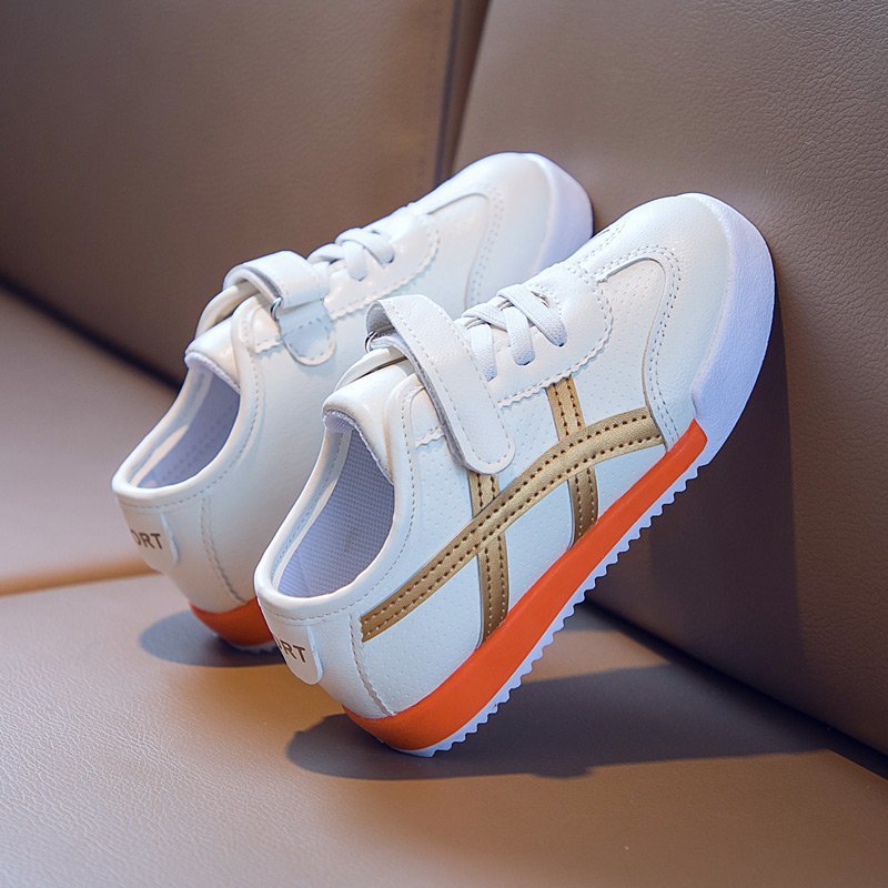 2023 Άνοιξη και Φθινόπωρο Παιδικά νέα χρωματιστά μονό παπούτσι για αγόρια Αθλητικά Casual Little White Shoes Baby Soft Sole_voghion.com