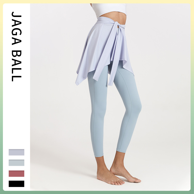 Cross-border European and American Yoga Clothing Hip Covering Skirt Women's New Cyber Celebrum Fitness Skirt Running Sports Yoga Skirt Autumn and Winter