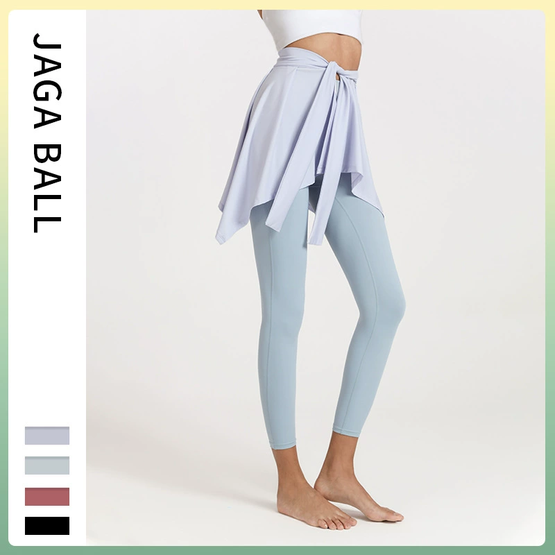 Трансграничная европейская и американская одежда для йоги, покрывающий бедра юбка женская новая сетка красная юбка для фитнеса