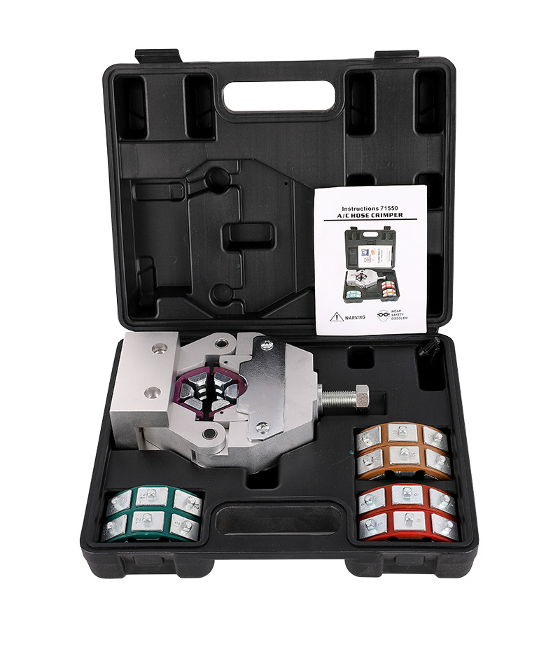 Abrazadera de tubo de aire acondicionado del coche manual hidráulico portátil pequeña junta de tubería de aire frío Dispositivo de tubería de cerveza abrazadera hidráulica abrazadera de prensado