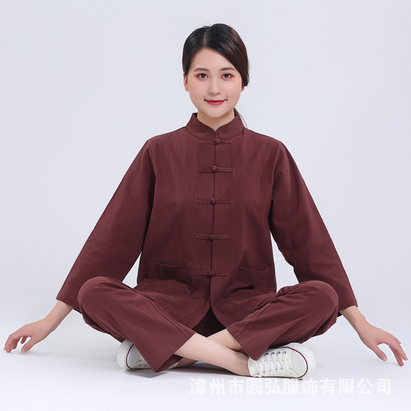 Coffee Pure Cotton Suit