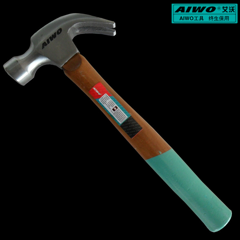 厂家直销，量大从优双安全羊角锤抛光木柄锤子 起钉器榔头羊角锤