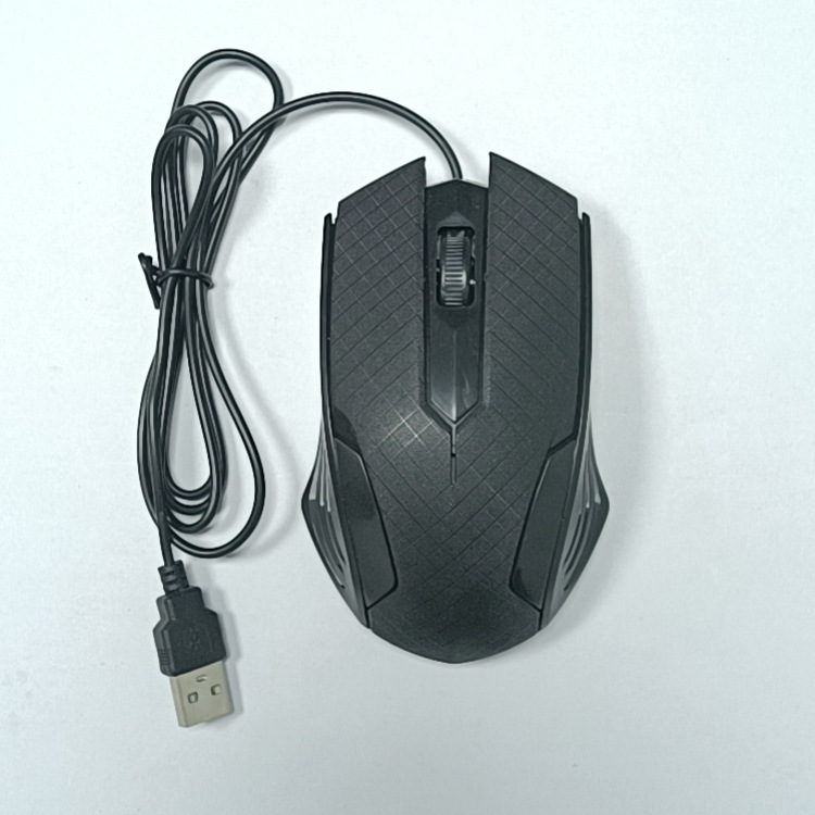 Factory wholesale sales cross-border supply spot grid USB optical mouse wired office mouse desktop computer