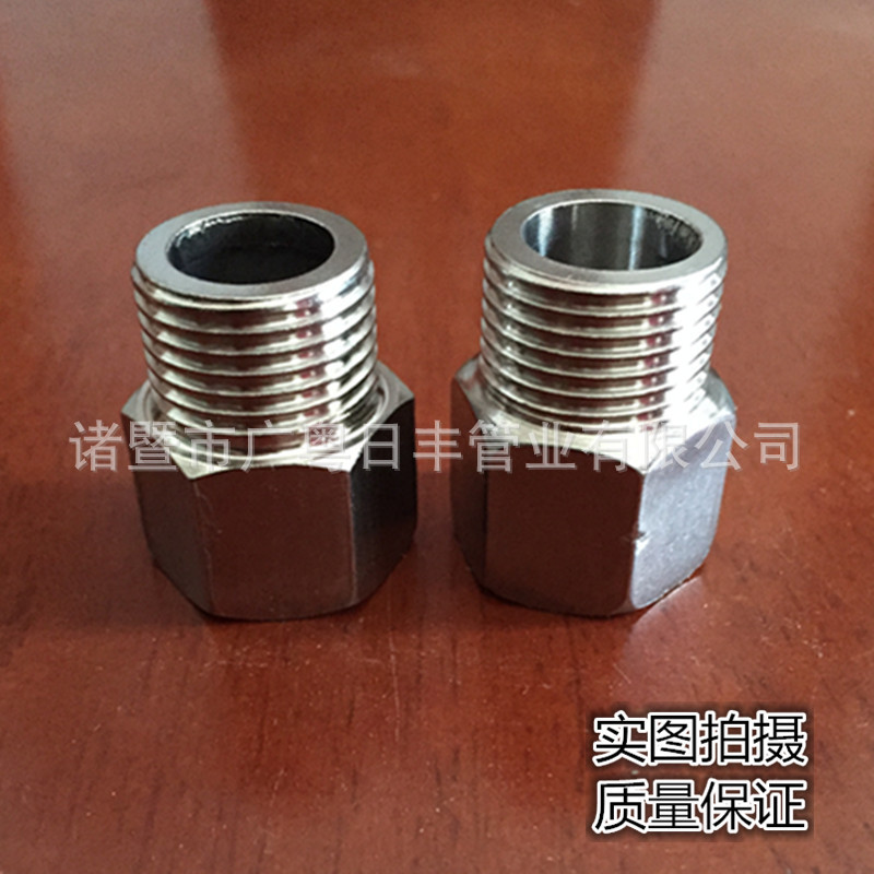 【厂家自销】六角不锈钢4X4内外丝直接 4分内外丝接头 量大价优