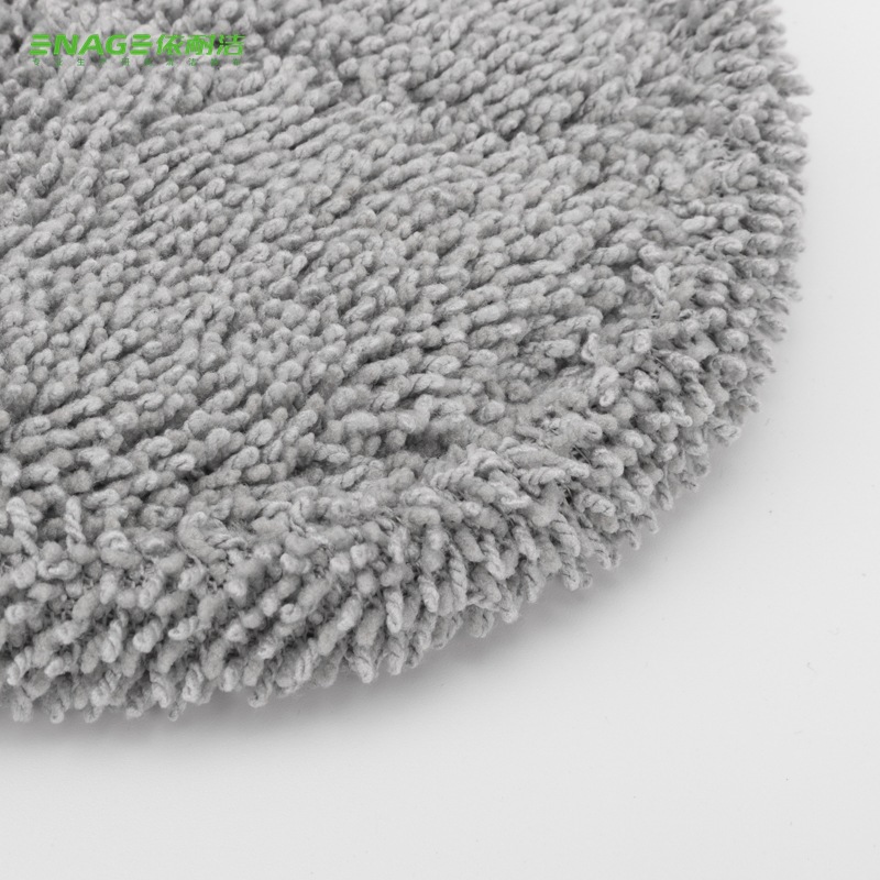 Gris cubierto fregona redonda fregona eléctrica reemplazo fregona paño de limpieza pad fuente fabricante