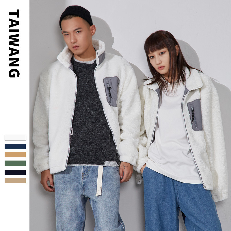 Herrenbekleidung Baumwollmantel neue Herrenjacke Lammwollmantel_voghion.com