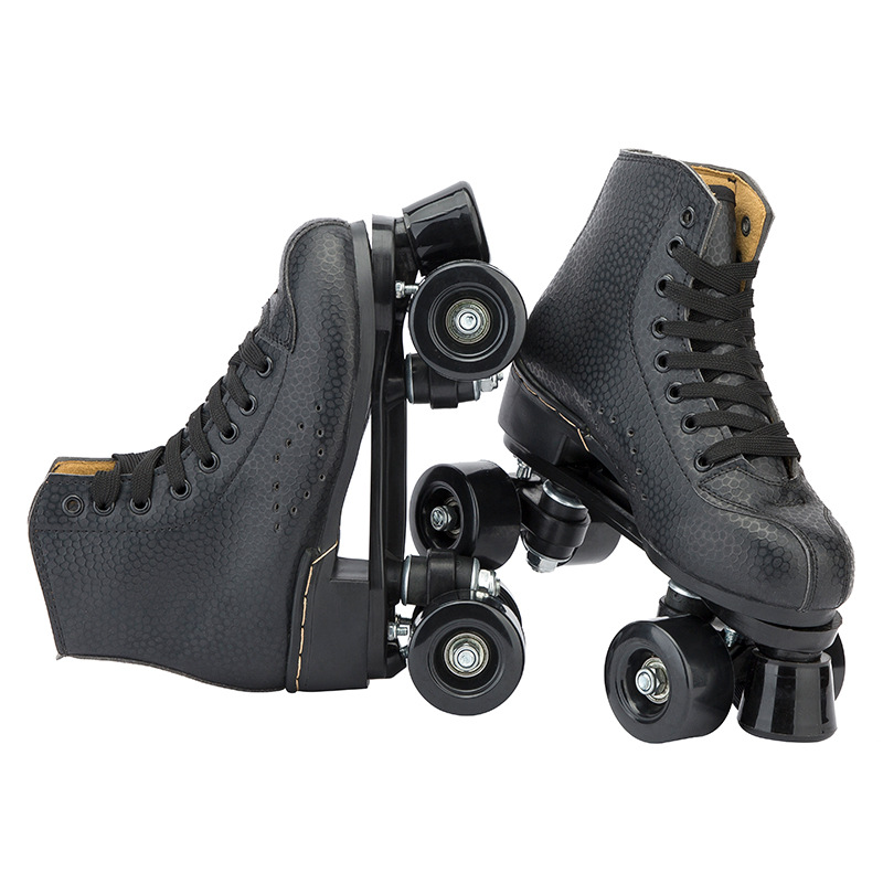 Nuevos patines zapatos de doble fila TikTok Net Red Hombres y mujeres de patinaje sobre ruedas patines flash zapatos para caminar al por mayor