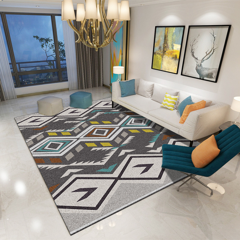 Alfombra nórdica sala de estar sofá mesa de café manta moderna minimalista Luz de lujo Casa dormitorio totalmente cubierto área grande puerta mat image 18
