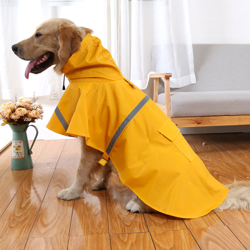 宠物衣服春夏雨衣金毛哈士奇拉布拉多防雨雪漆皮波点雨衣