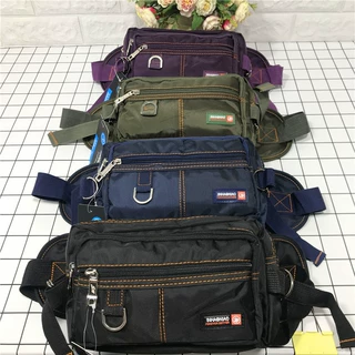 男士牛津布腰包加大号多层拉链厂家批发出口贸易货源时尚休闲运动