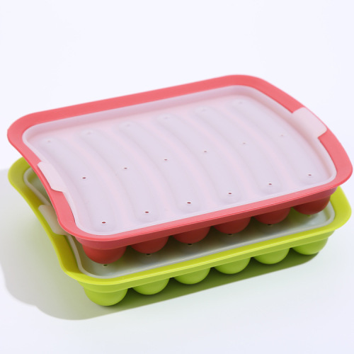 Baby Food Sausage Mold, Thickened Food-Grade Silicone Baby Food Cover Sausage Mold, Wholesale Silicone Sausage Mold
