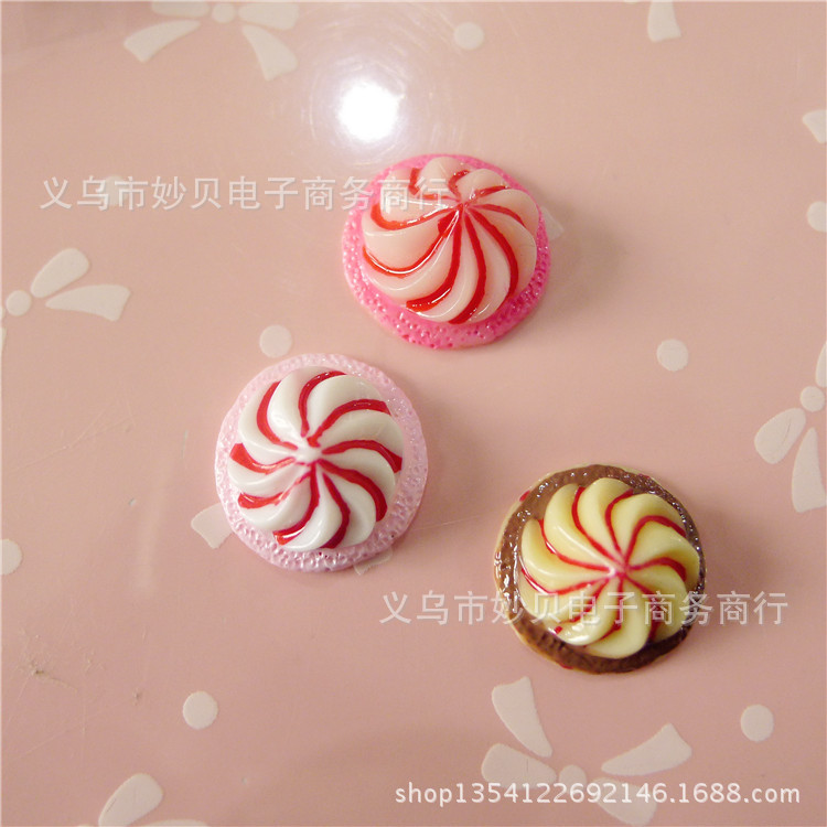 仿真奶油冰淇淋阿尔卑斯糖果贴片 手机壳美容材料发夹饰品配件