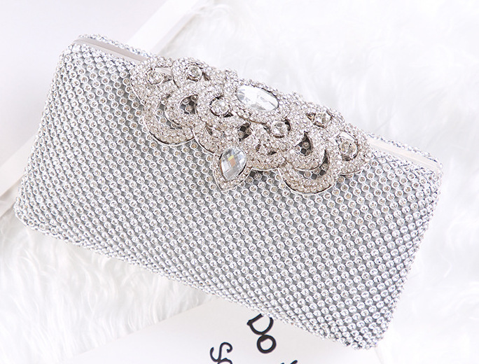 Pochette da sera elegante con strass borsa a tracolla donna lusso_voghion.com