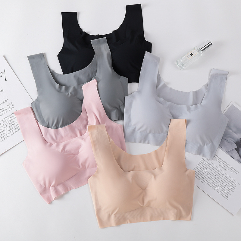 Anxin Generation Seamless Wireless Push-Up Sleeping Shockproof Yoga Large Size Sports Bra Women's Bra Vest Style Anxin Generation Seamless Wireless Push-Up Sleeping Shockproof Yoga Large Size Sports Bra Women's Bra Vest Style