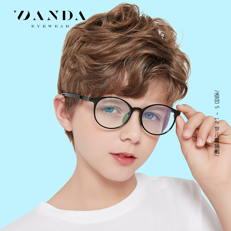 Nuevos niños TR90 gafas de luz anti-azul niños y niñas de moda gafas lisas 5108 gafas de teléfono móvil puede ser equipado con la miopía