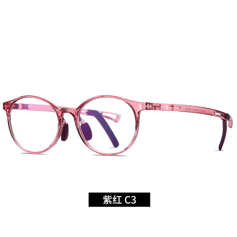 Nuevos niños TR90 gafas de luz anti-azul niños y niñas de moda gafas lisas 5108 gafas de teléfono móvil puede ser equipado con la miopía