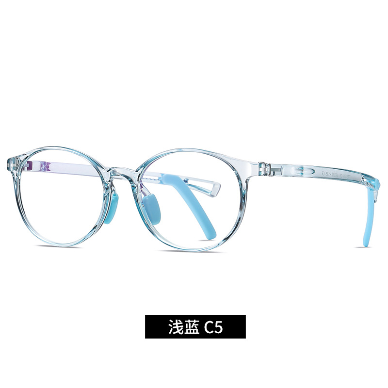 Nuevos niños TR90 gafas de luz anti-azul niños y niñas de moda gafas lisas 5108 gafas de teléfono móvil puede ser equipado con la miopía