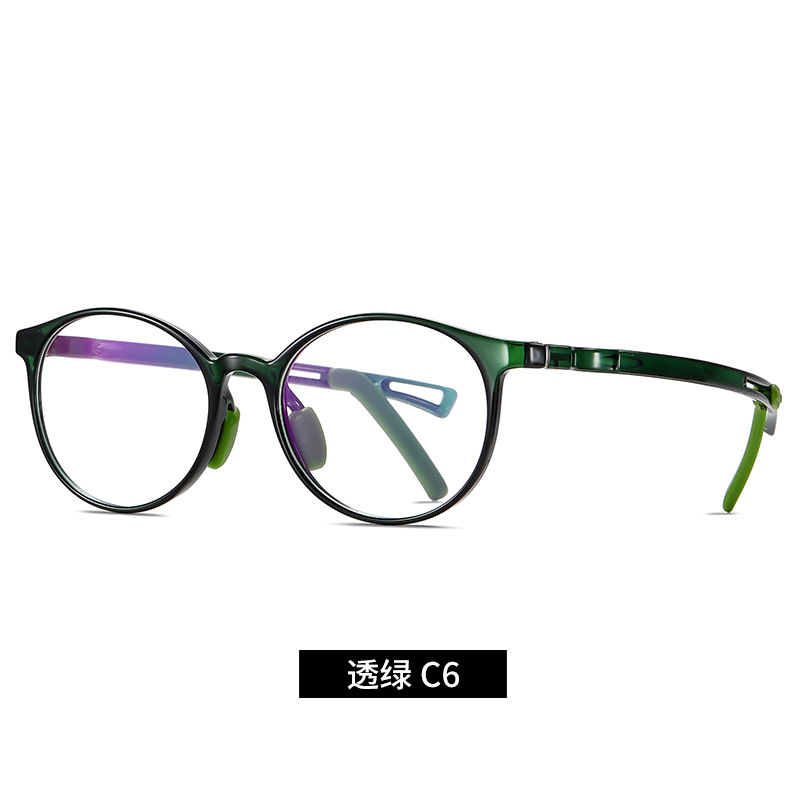 Nuevos niños TR90 gafas de luz anti-azul niños y niñas de moda gafas lisas 5108 gafas de teléfono móvil puede ser equipado con la miopía