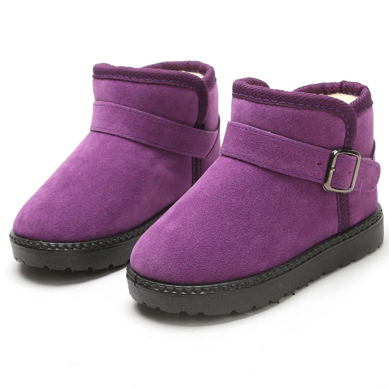 Children's shoes wholesale winter new children's snow boots plus velvet padded non-slip boys and girls large cotton short boots warm cotton shoes