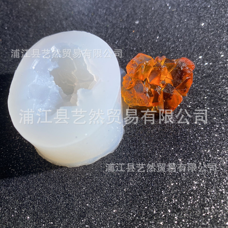 DIY epoxi iceberg cristal columna de silicona molde cristal epoxi mineral cristal Cluster Decoración Accesorios molde