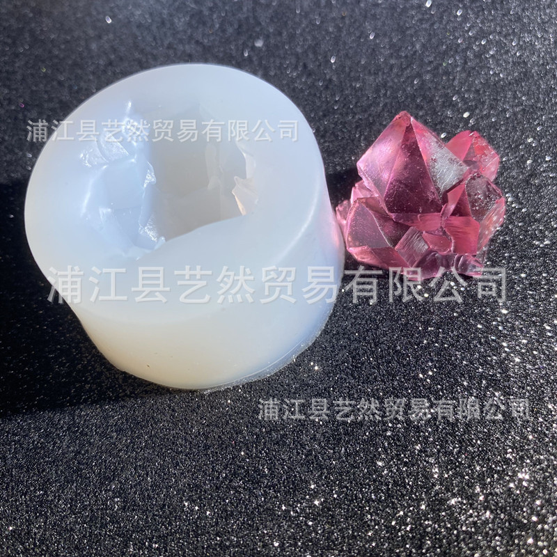 DIY epoxi iceberg cristal columna de silicona molde cristal epoxi mineral cristal Cluster Decoración Accesorios molde