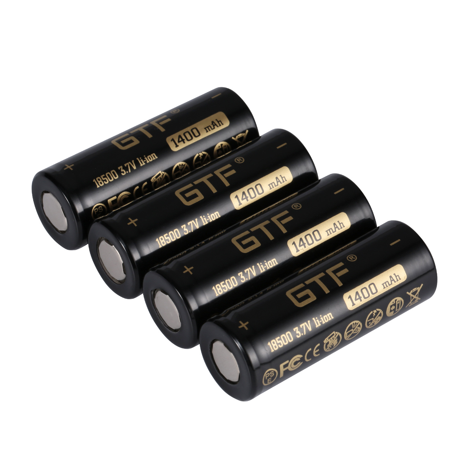原装正品GTF 18500锂电池 3.7v 1400mAh毫安充电电池 工具 玩具