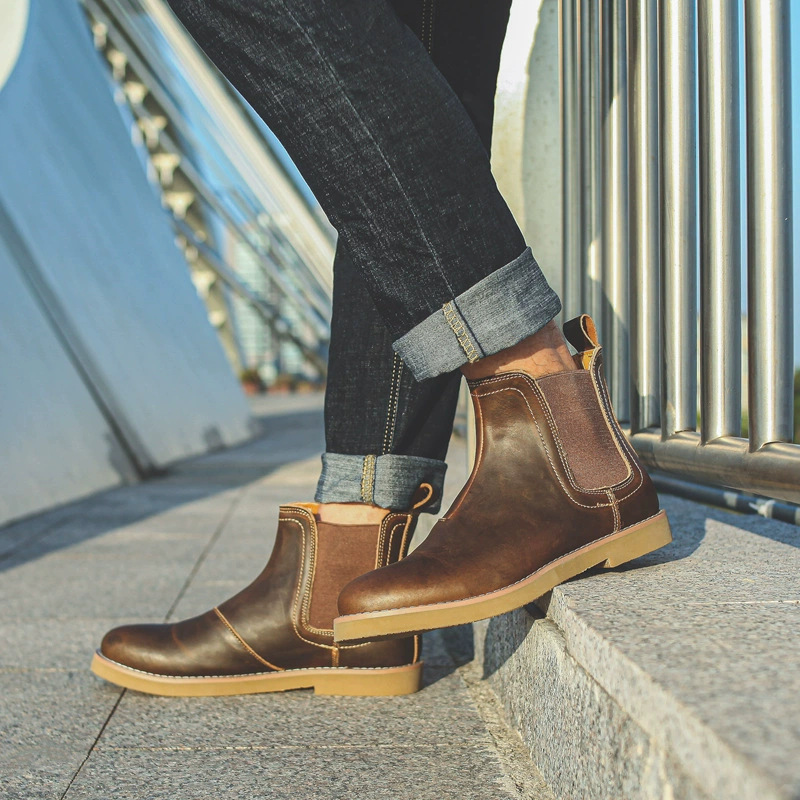 Martens, chelsea, теплые ботинки в английском стиле для отдыха, британский стиль