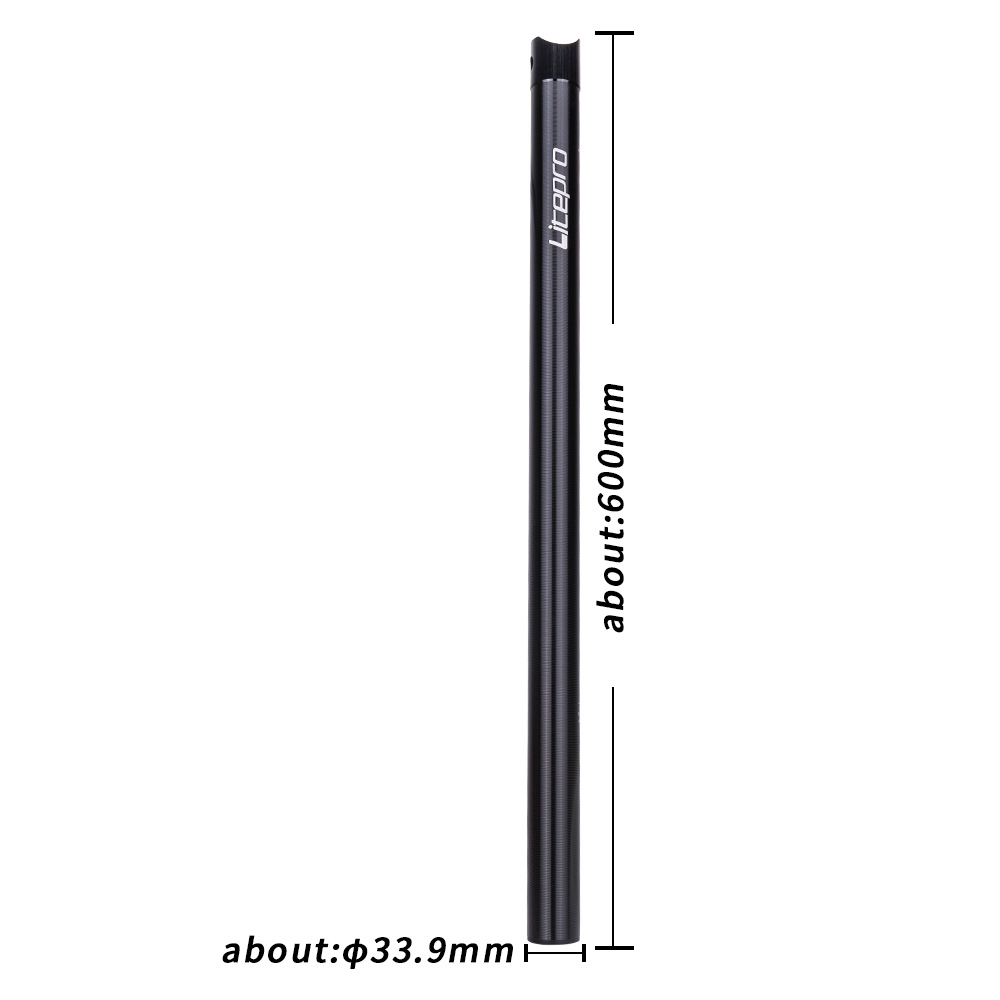 Brazo de asiento de aleación de aluminio de litepro LP Tubo de asiento de bicicleta plegable de tela pequeña 412 Tubo de asiento de asiento de bicicleta plegable 33.9mm