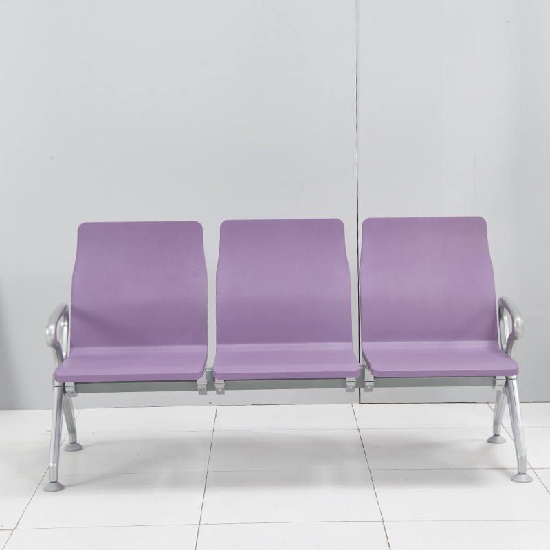 Fábrica de asiento duro de la PU Silla de fila de tablero trasero viga hexagonal SILLA DE espera asiento de hotel Jianyang Silla de hospital moderna