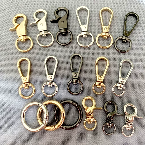 Long-term spot polished hanging plating luggage hook buckle alloy plate buckle buckle fish mouth buckle spring buckle spot wholesale