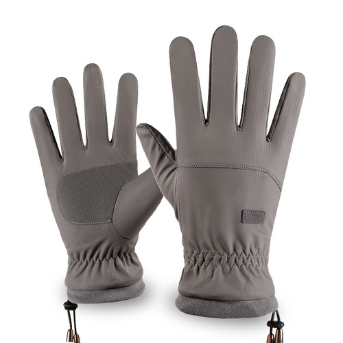 Warm gloves for men in winter, autumn and winter, driving, outdoor mountaineering, windproof, waterproof, cycling, velvet, touch screen driving