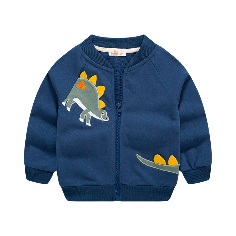 Chaqueta con cremallera de otoño para niños, nueva chaqueta de béisbol elegante 2025, top informal para niños, chaqueta tipo cárdigan para bebé.