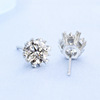 Earrings for St. Valentine's Day, one carat, simple and elegant design, with snowflakes, Birthday gift