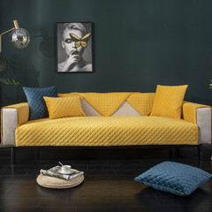 秋冬超柔保暖毛絨純色沙發墊 現代簡約荷蘭絨防滑沙發坐墊巾批發