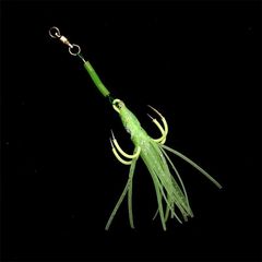 Wholesale glow-in-the-dark squid bait four-pronged hook octopus hook squid hook four-pronged hook barbed hook fishing gear