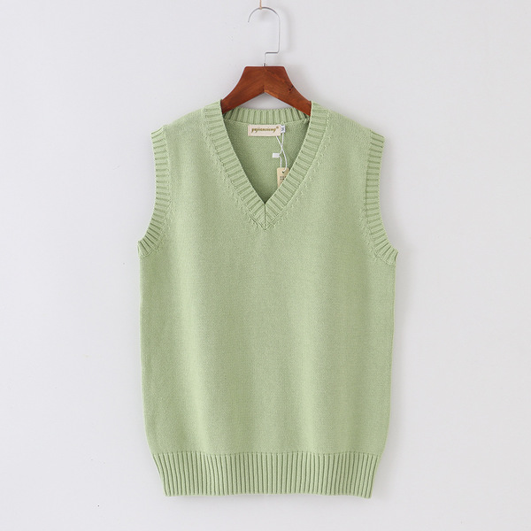 knitted solid color student pleated skirt