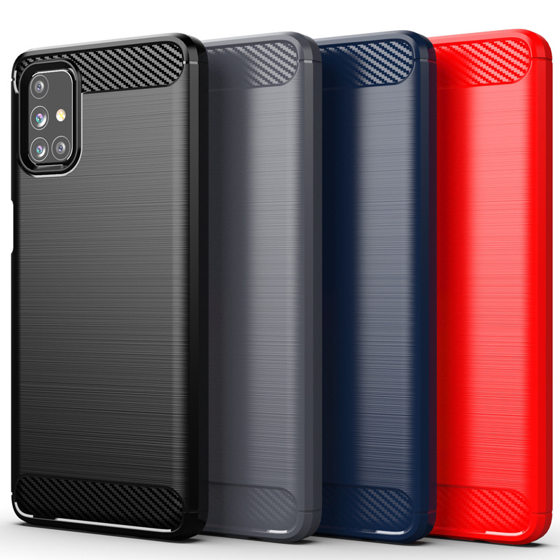 For brushed Samsung M31S phone case Samsung A02S European version protective case all-inclusive anti-drop TPU anti-drop soft case