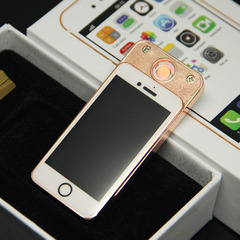 XF-106 personalized creative shape mobile phone USB charging electronic cigarette lighter with safety lock windproof lighter