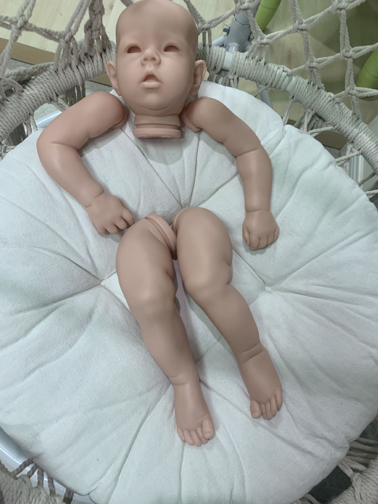 Kit de muñeca renacida 22 pulgadas kit popular realista tacto suave