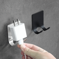 Cross-border stainless steel razor rack without punching bathroom rack plug hook double hook sticky hook shaving rack