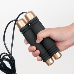 2020 New Gold Wire Jump Rope High-density Sponge High-Bearing Jump Rope Manufacturer Wholesale Quality Guaranteed