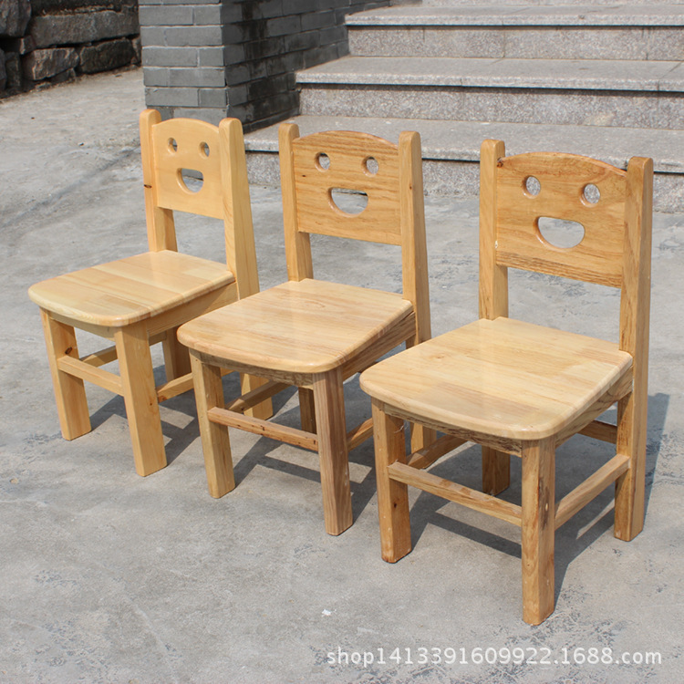 厂家供应幼儿园实木靠背椅儿童小凳子课桌椅家用宝宝小椅子