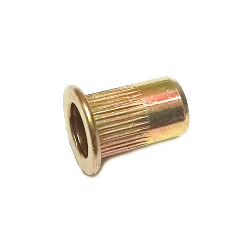 Iron color zinc blind rivet nut Flat head vertical rivet nut Ram long screw nut M4M5M6M8 Pull willow fastener